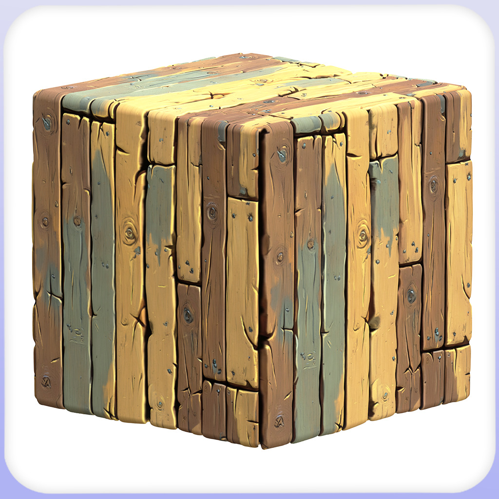 Stylized Wood Floor Seamless Texture Texture_3
