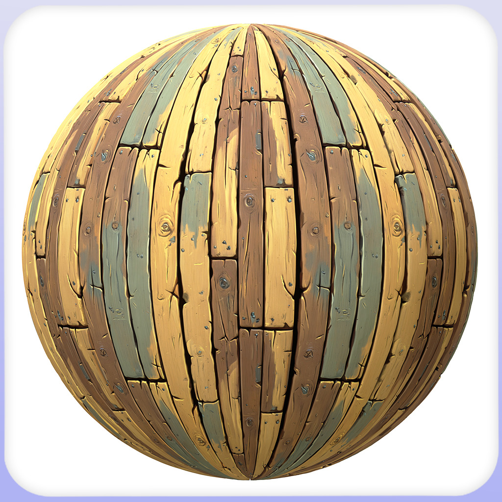 Stylized Wood Floor Seamless Texture Texture_4