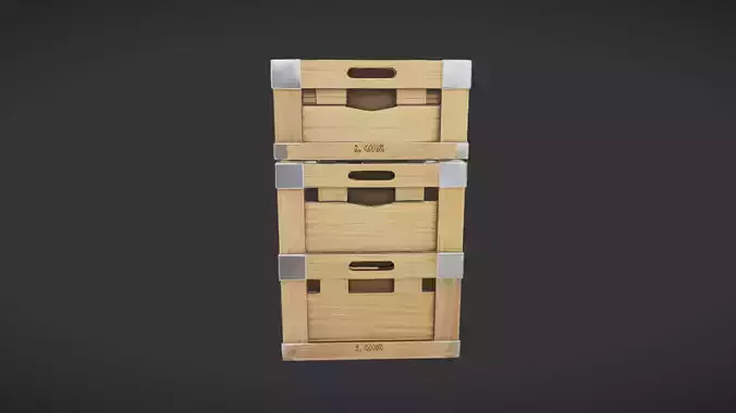 stack of wooden crates
