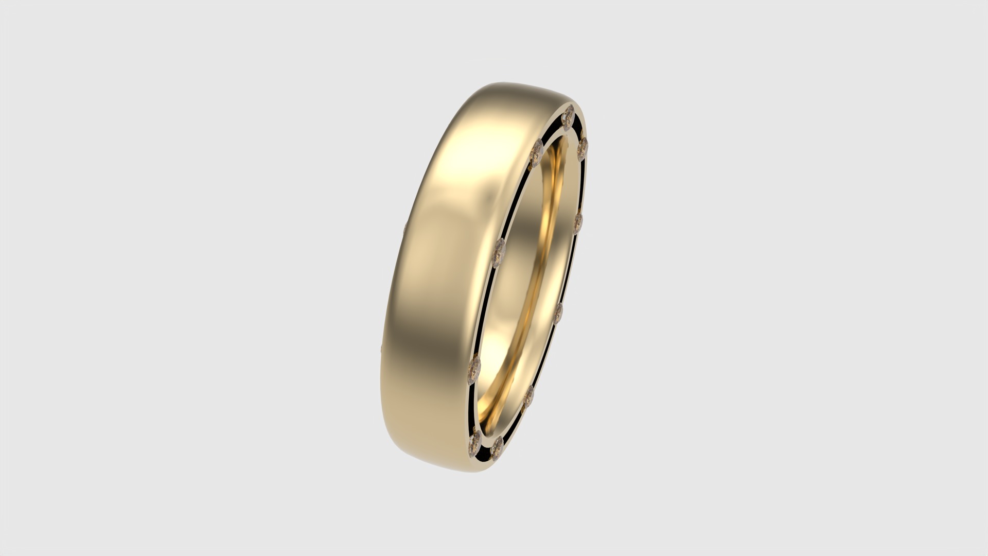 Sleek Modern Gem-Studded Ring JDBCo 3D print model_26