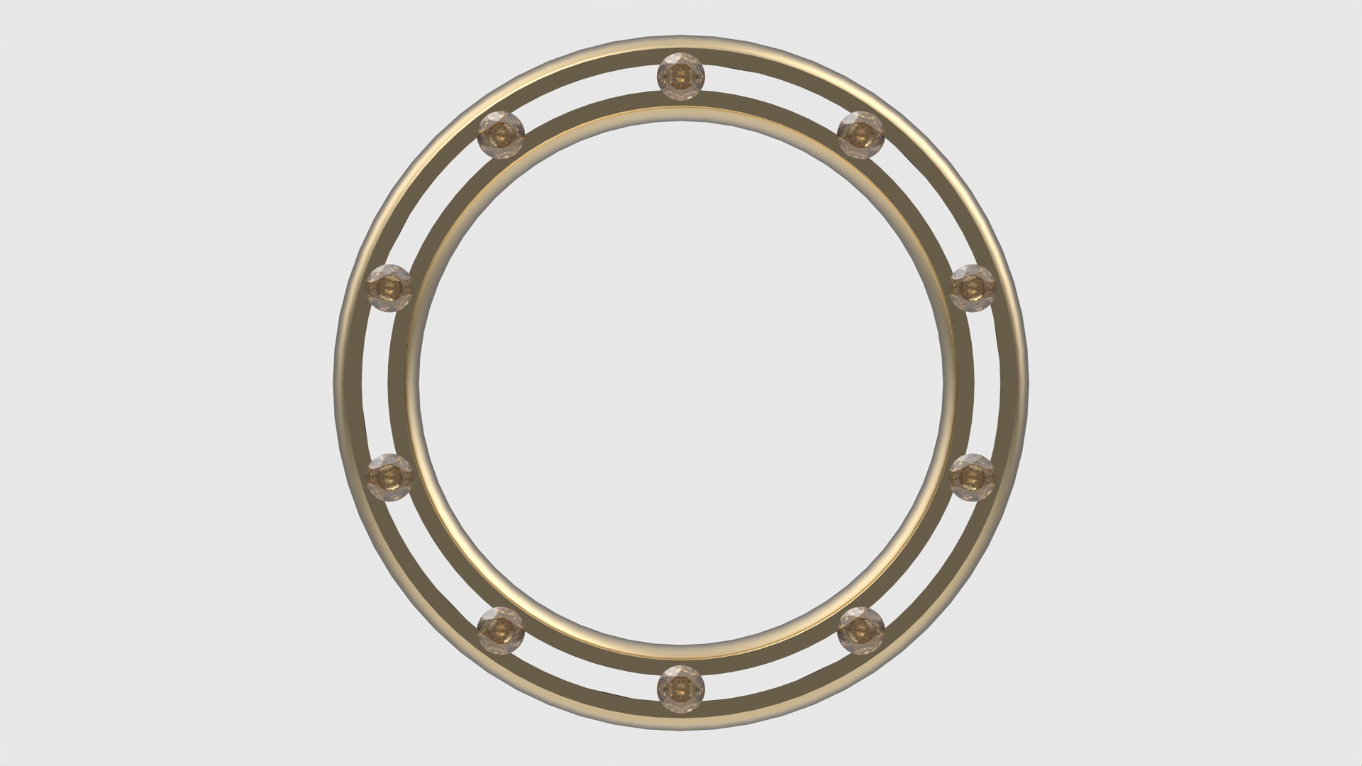 Sleek Modern Gem-Studded Ring JDBCo 3D print model_4