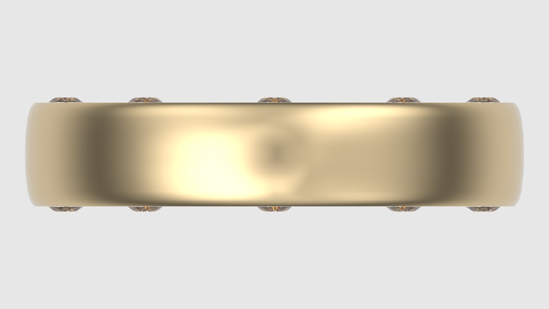 Sleek Modern Gem-Studded Ring JDBCo 3D print model_6