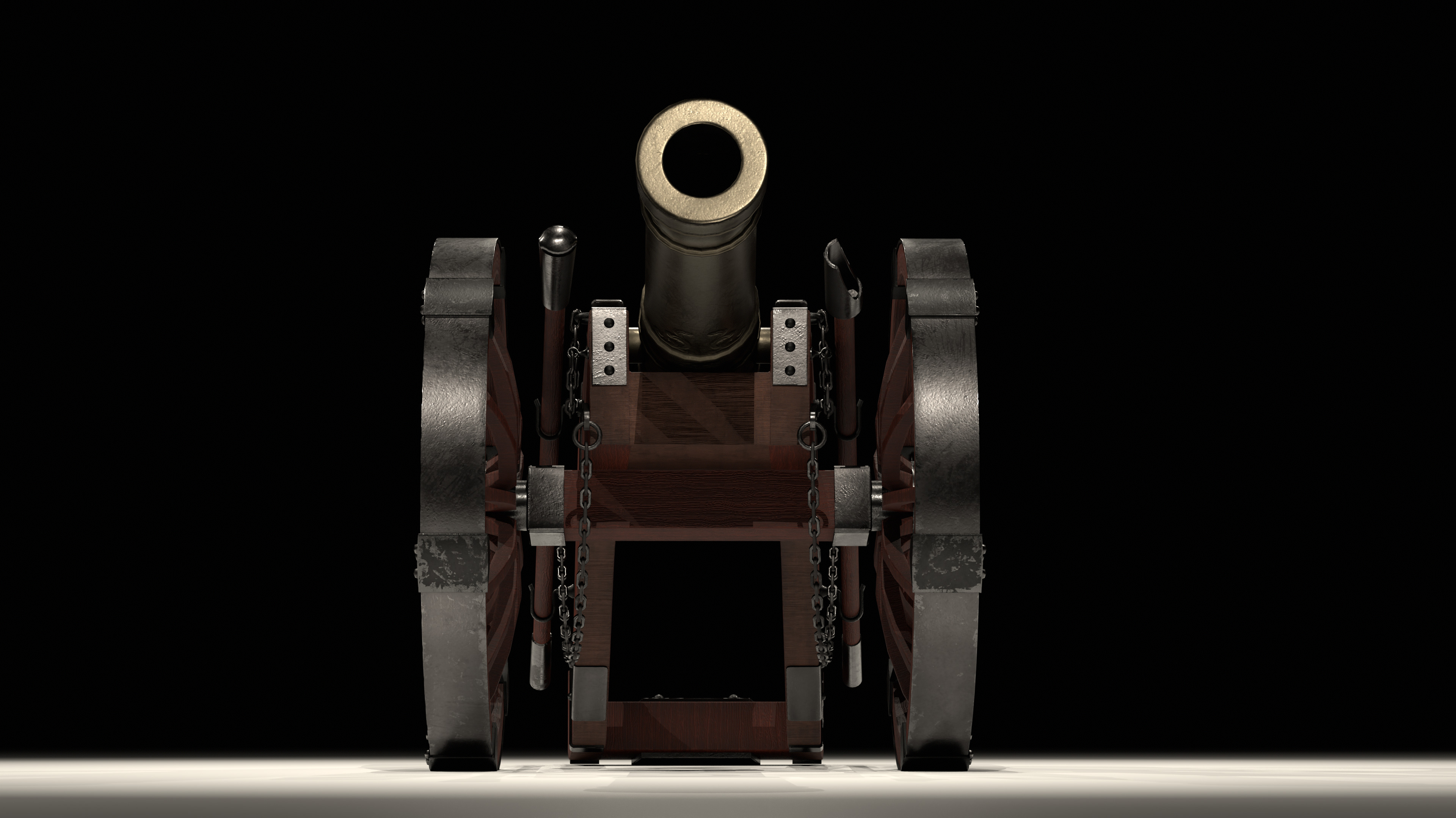 Louis XIV Cannon 3D Model Low-poly 3D model_5