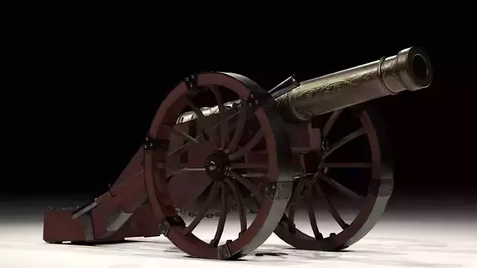 Louis XIV Cannon 3D Model 