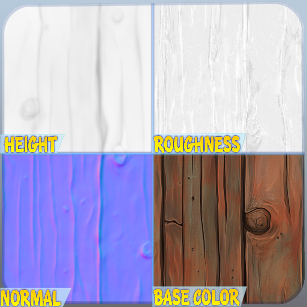 Stylized Wood Floor Seamless Texture Texture_1