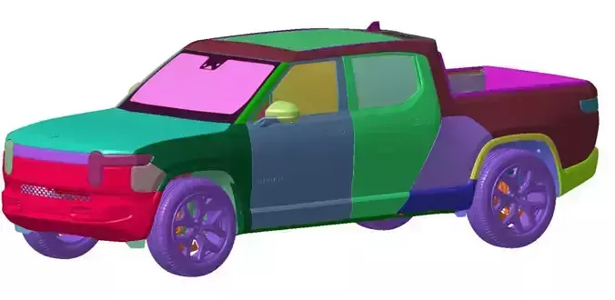 R1T 2022 Vehicle 3d scan model 3D model