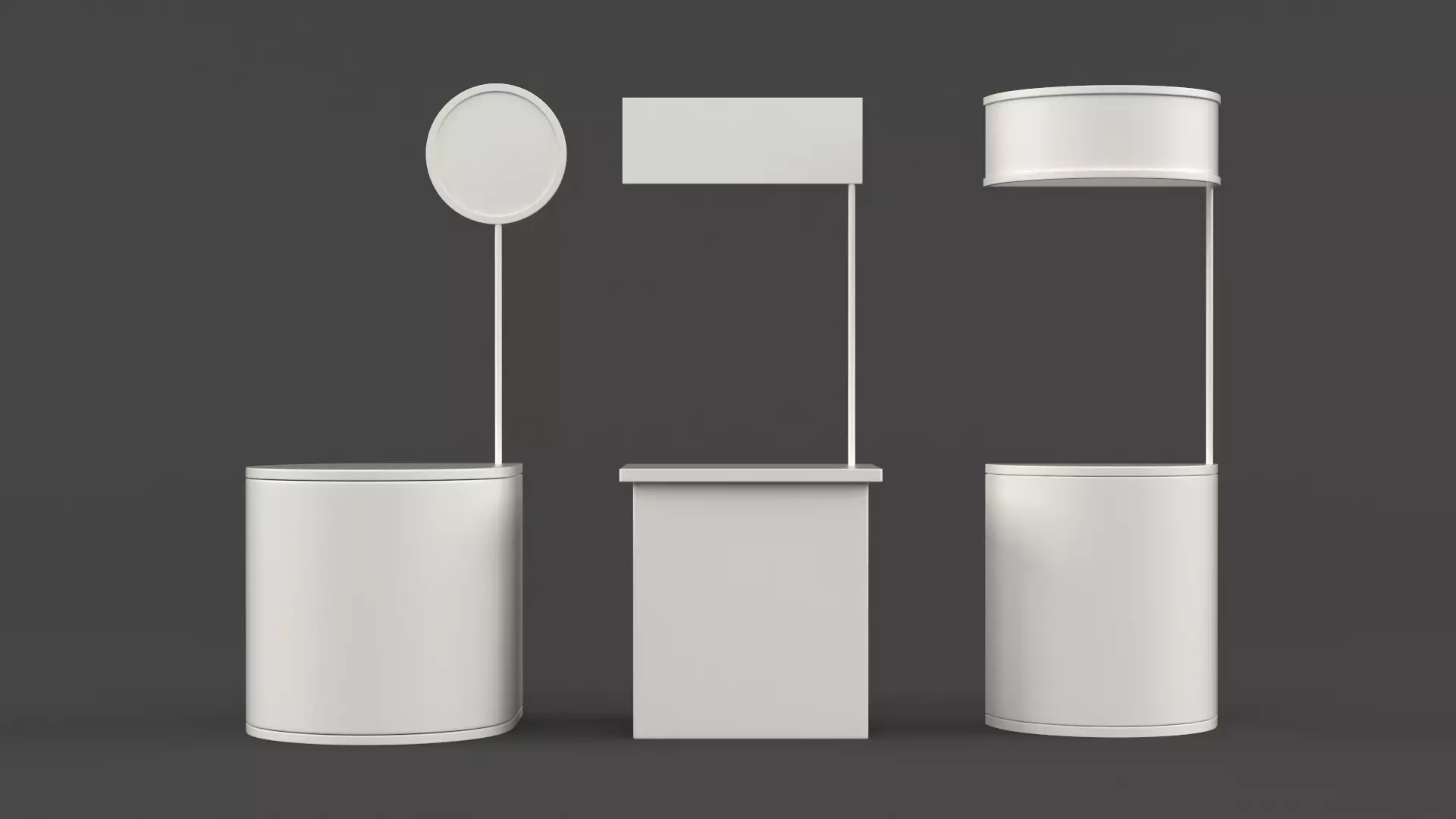 Empty Booth Free 3D model