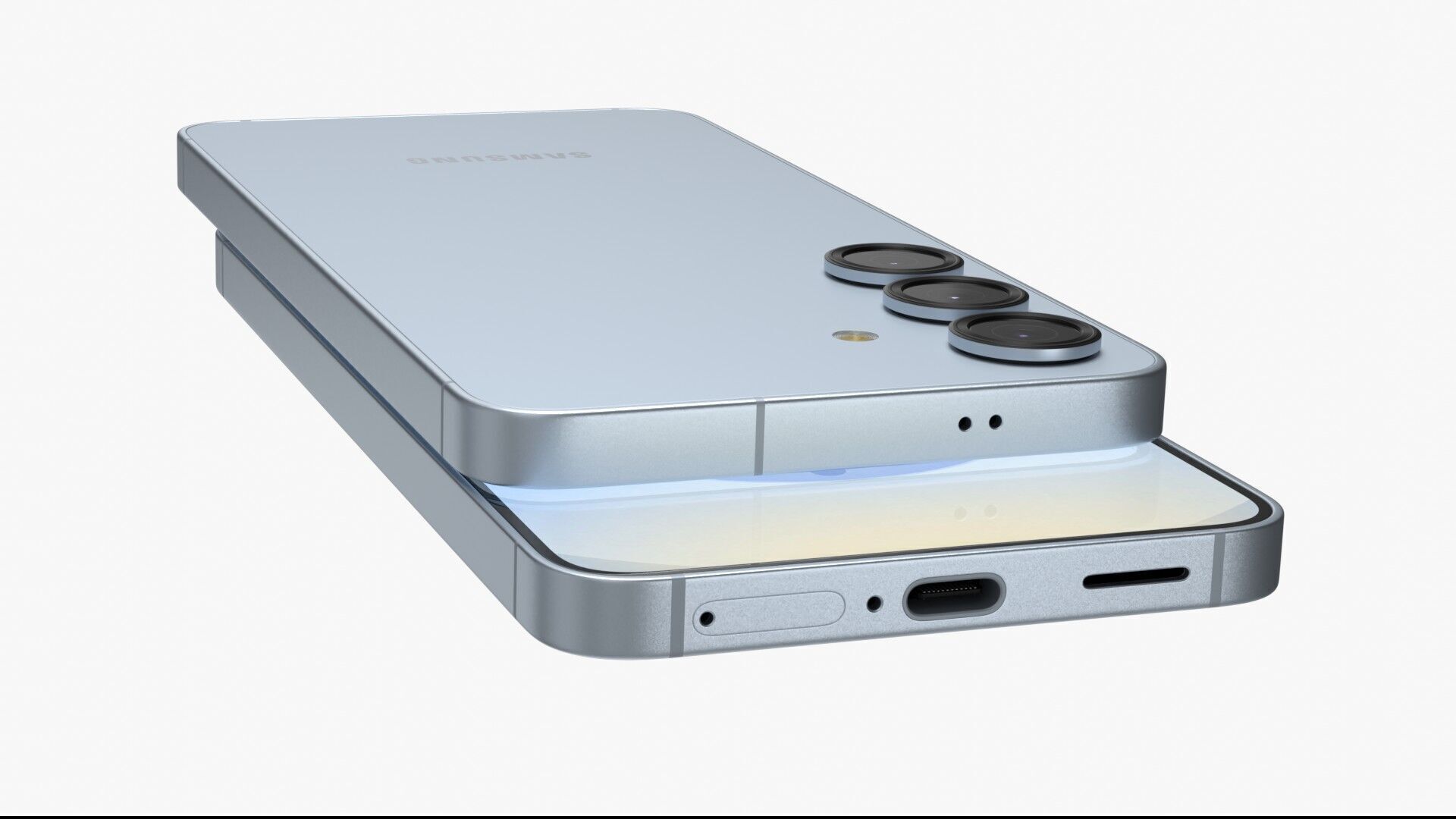 Samsung Galaxy S25 Icy Blue 3D model_8