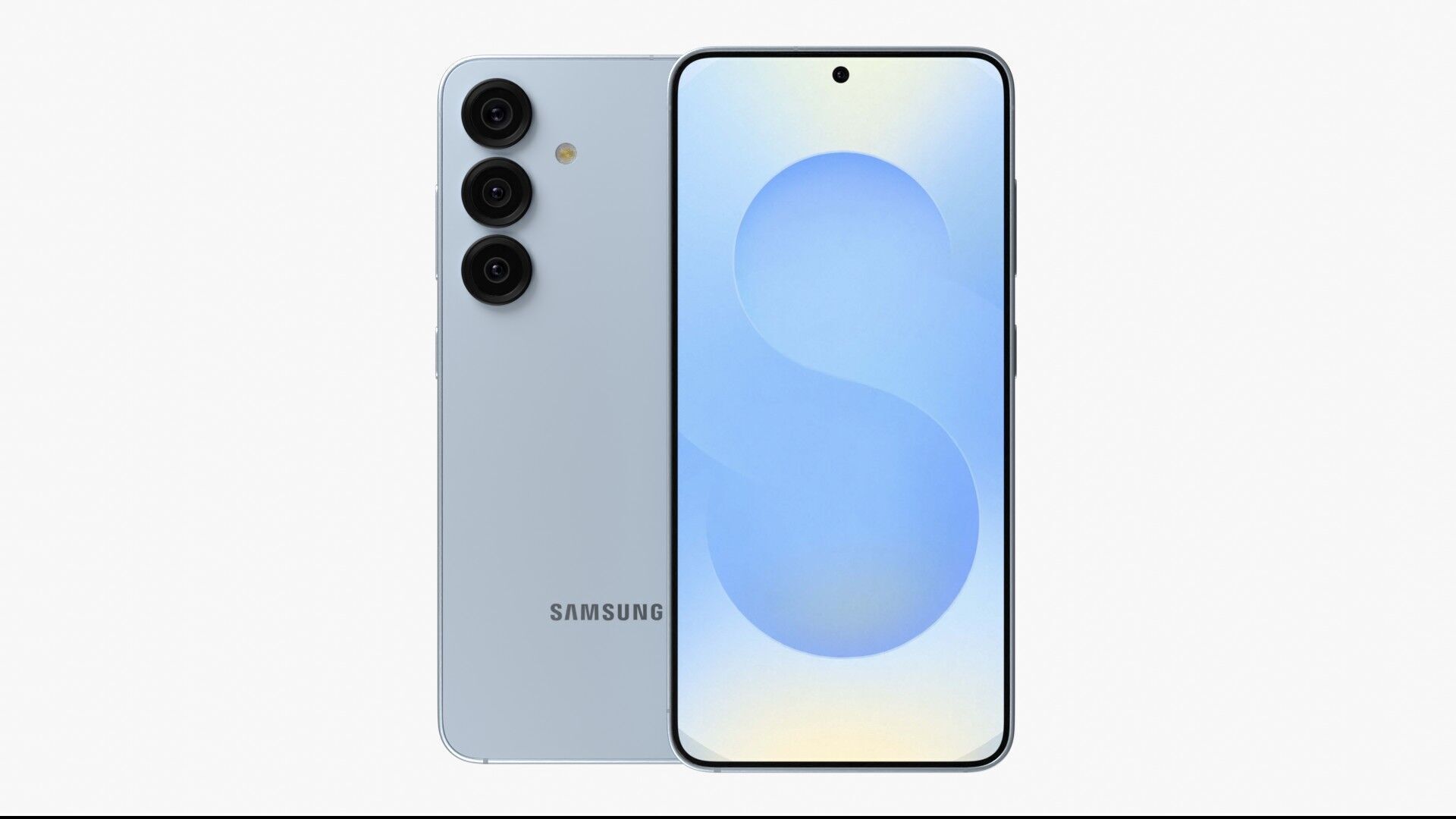 Samsung Galaxy S25 Icy Blue 3D model_1