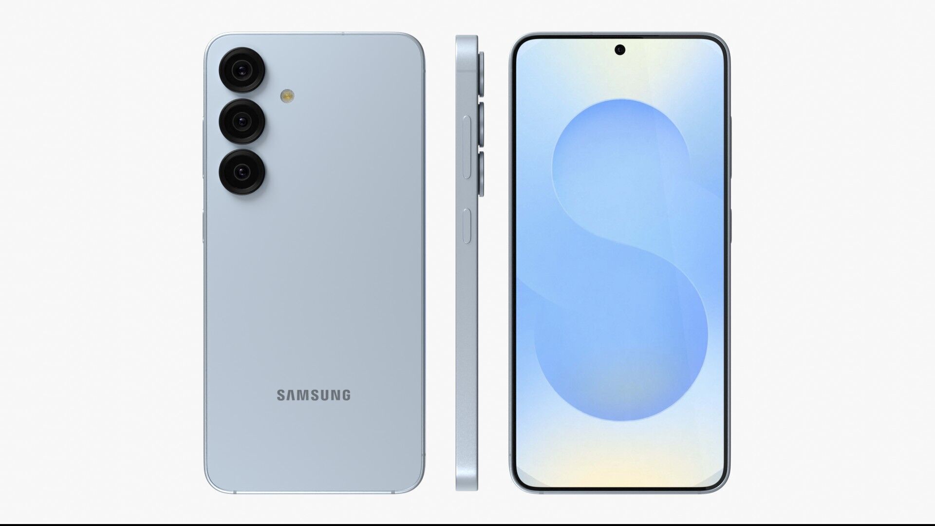 Samsung Galaxy S25 Icy Blue 3D model_2