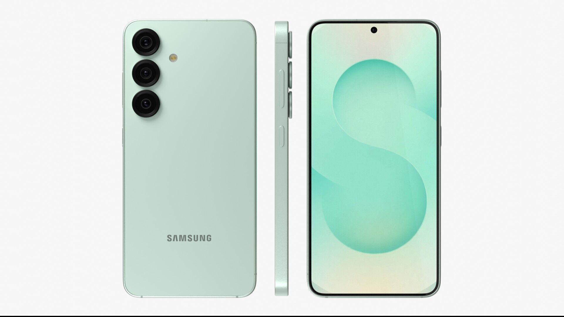Samsung Galaxy S25 Mint 3D model_2