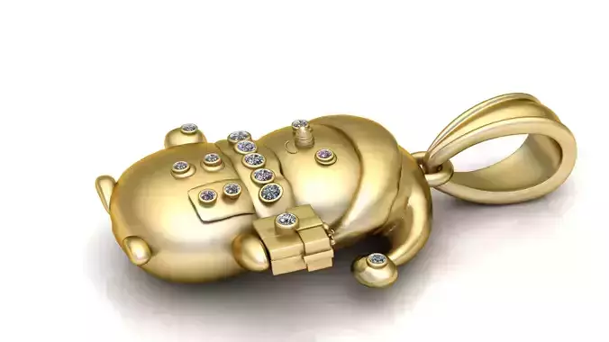 HONEY POT PENDANT 3D PRINTABLE MODEL 