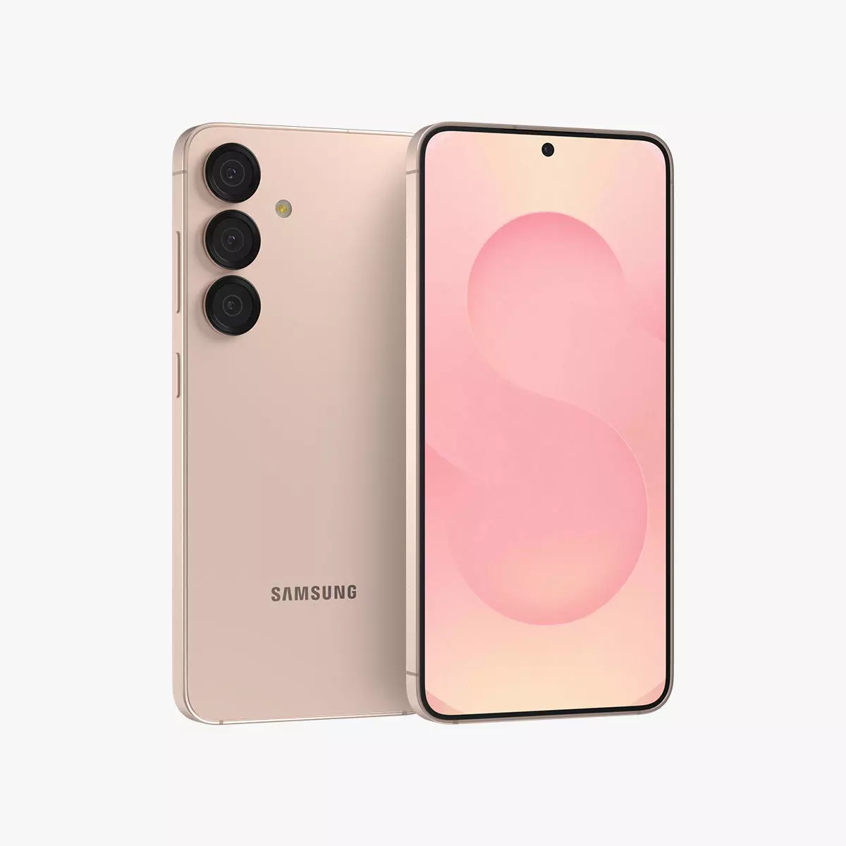 Samsung Galaxy S25 Coral Red 3D model_0