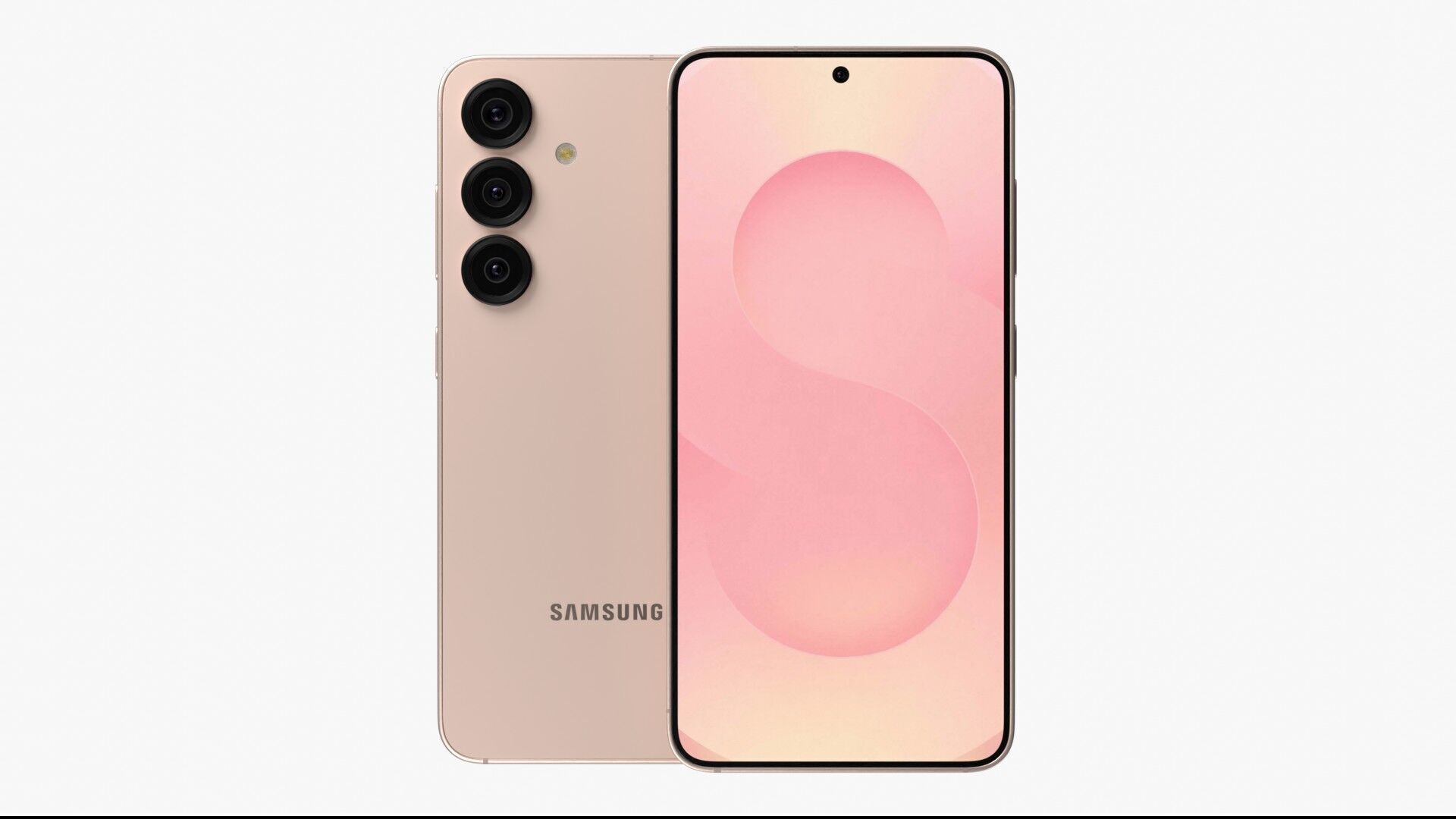 Samsung Galaxy S25 Coral Red 3D model_1