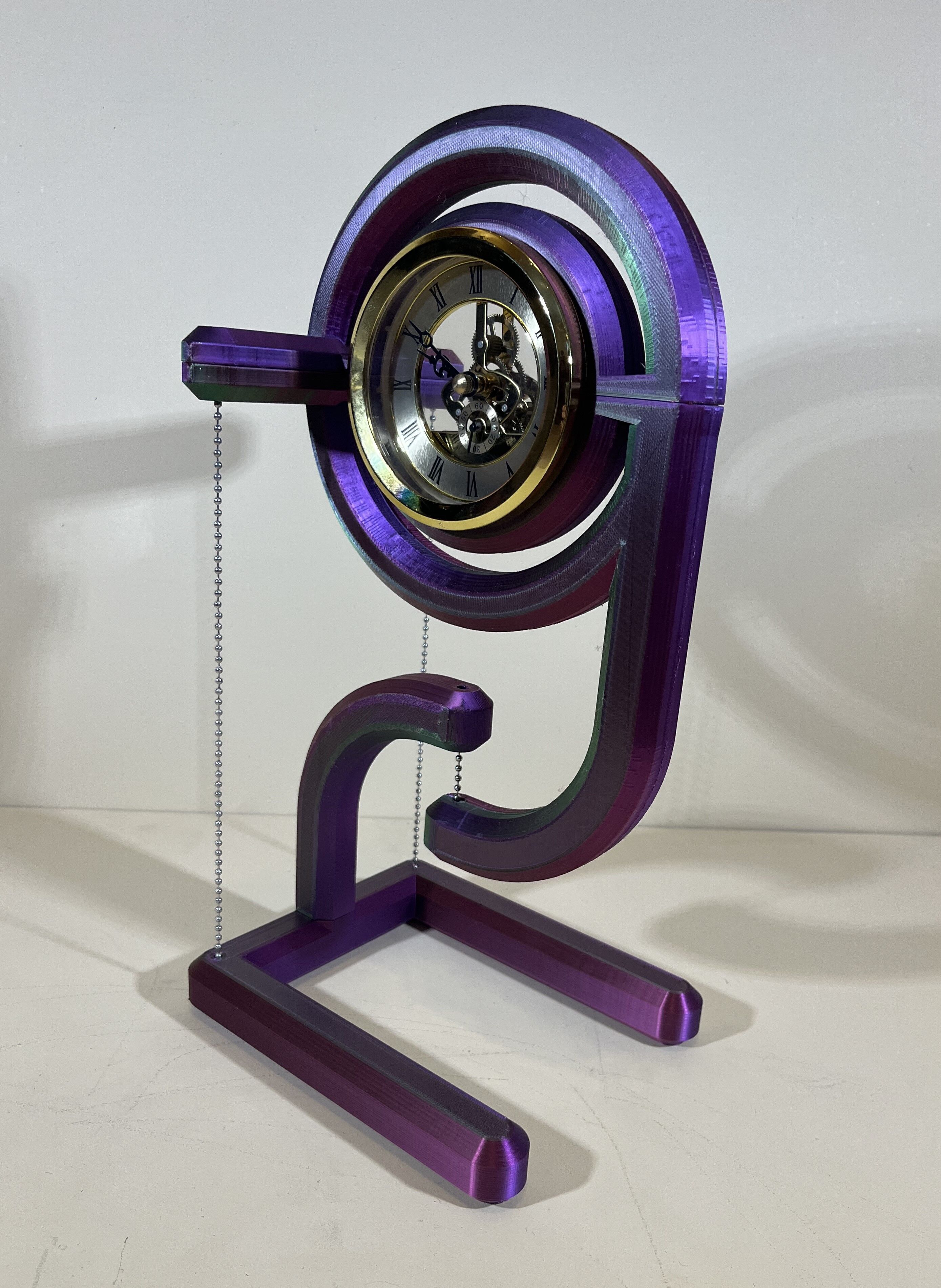 Tensegrity Clock Frame 3D print model_2