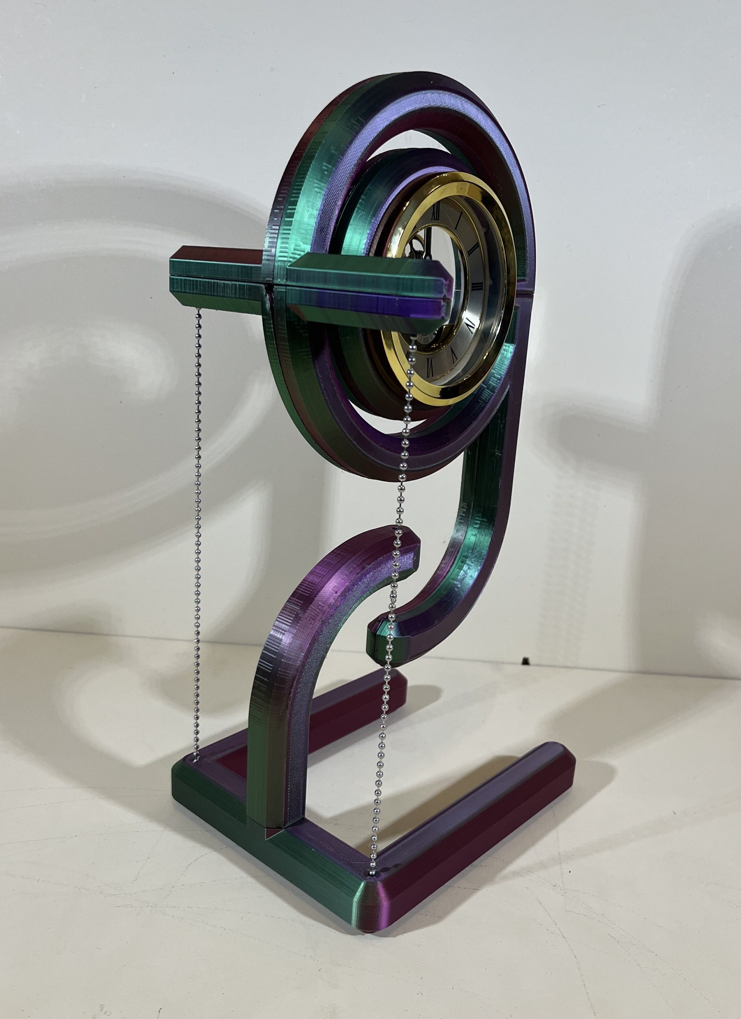 Tensegrity Clock Frame 3D print model_1