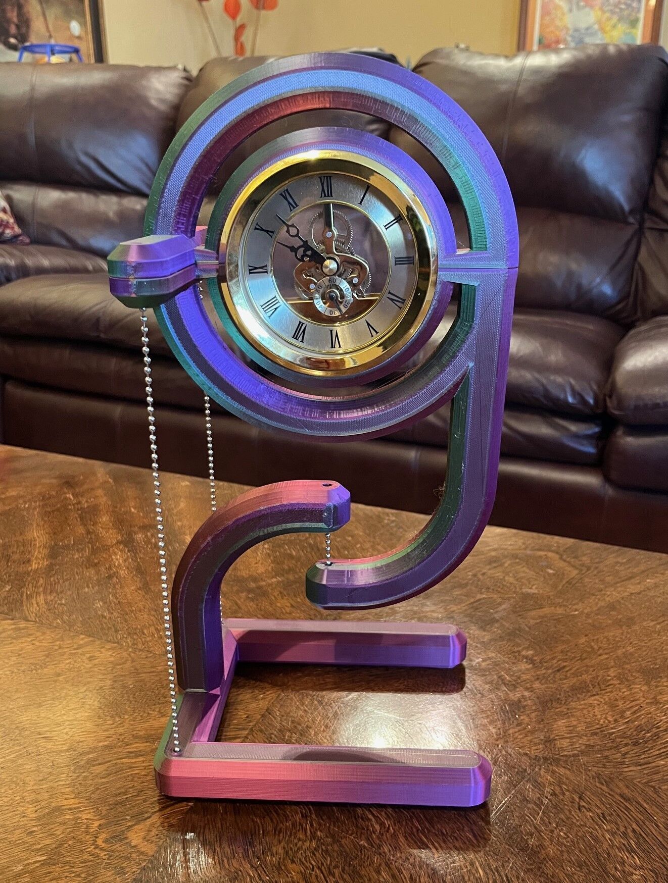 Tensegrity Clock Frame 3D print model_4