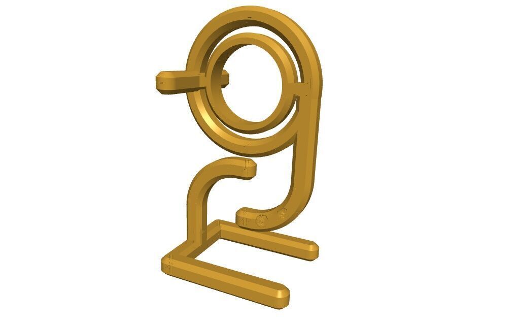 Tensegrity Clock Frame 3D print model_8