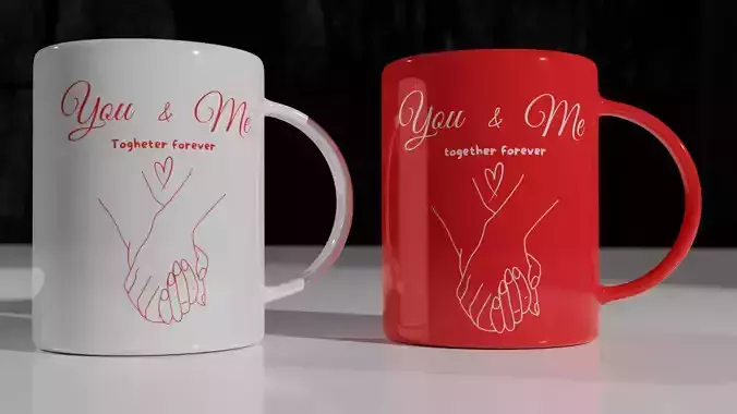 red and withe coffee cup pack