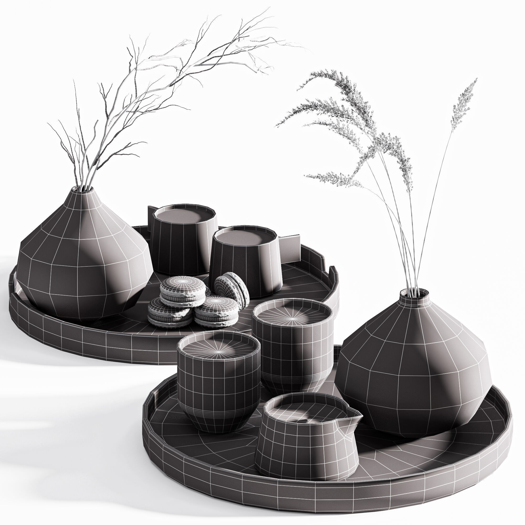 Decorative set06 3D model_3