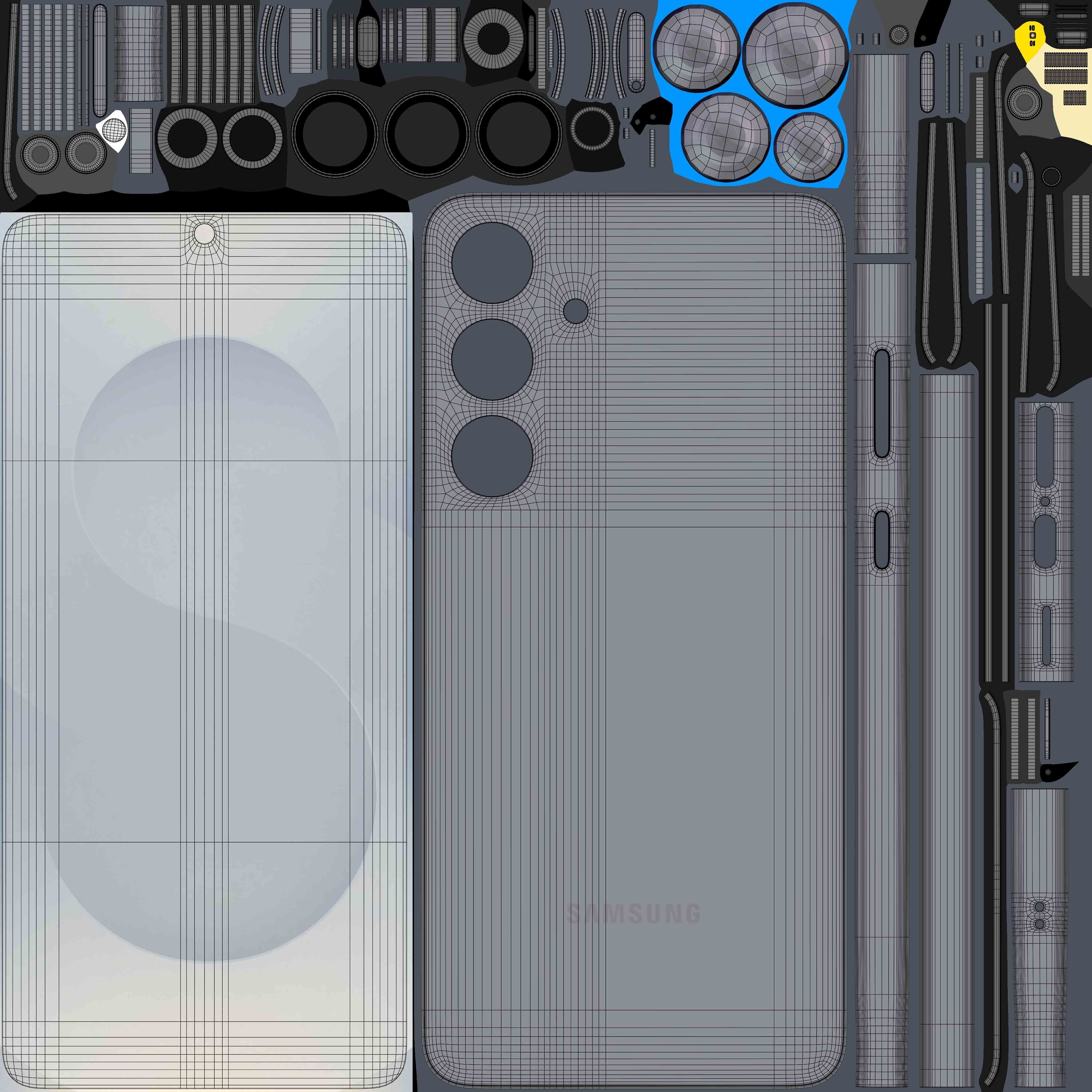 Samsung Galaxy S25 Plus BlueBlack 3D model_11