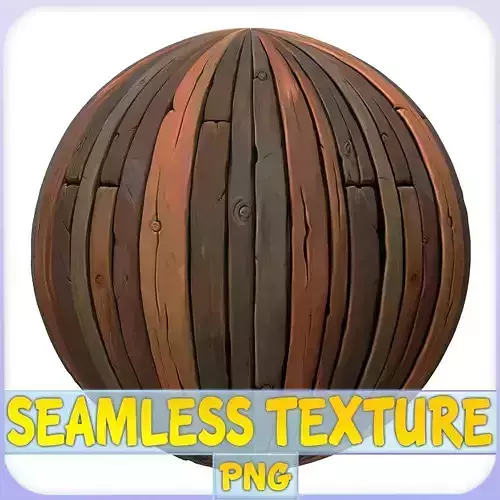 Stylized Wood Floor Seamless Texture