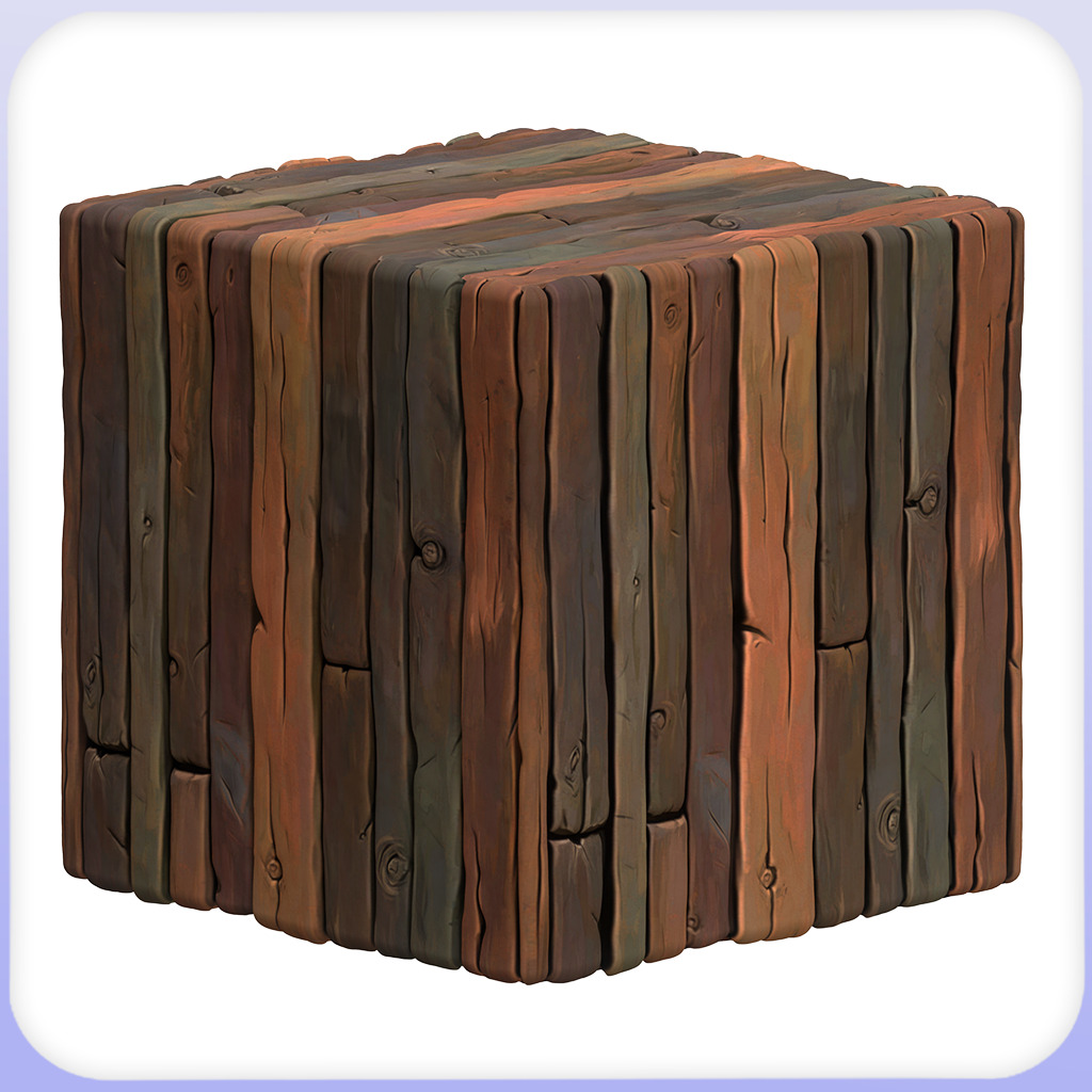 Stylized Wood Floor Seamless Texture Texture_3