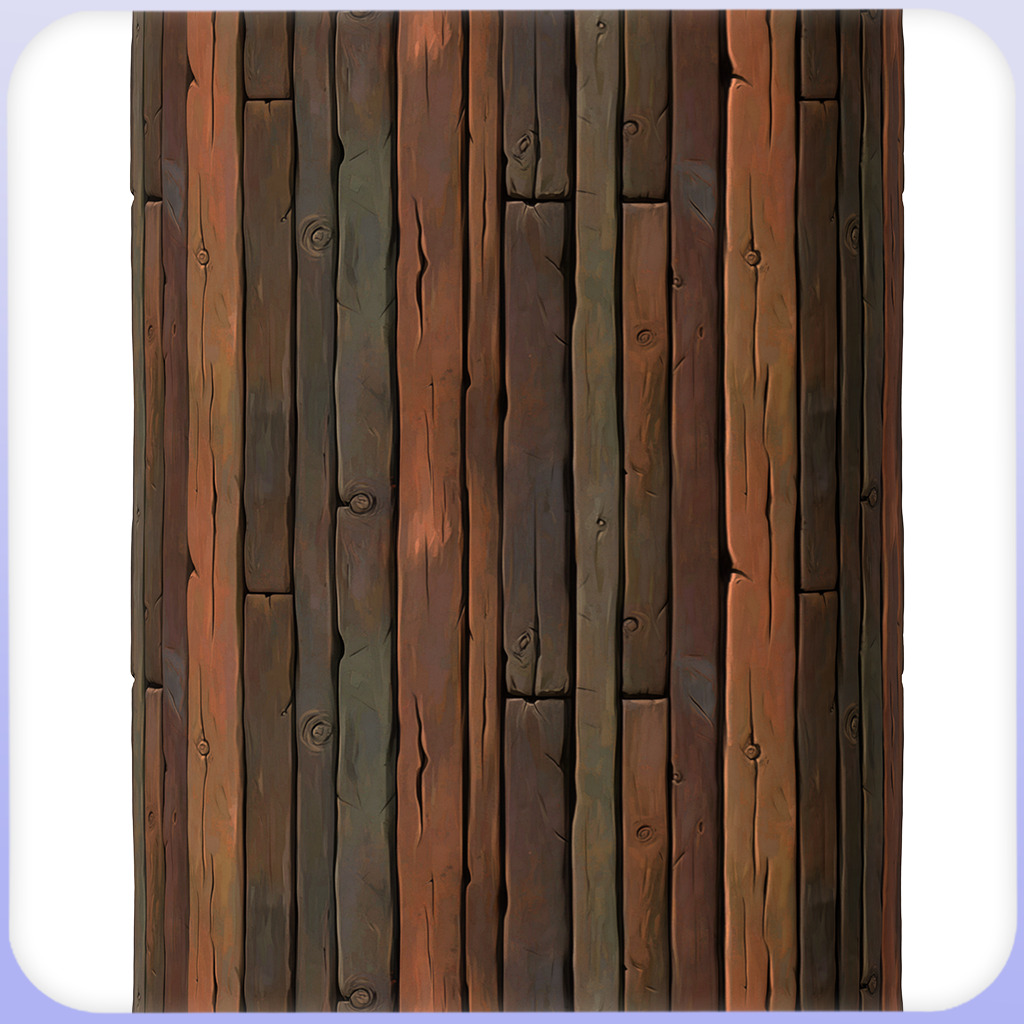 Stylized Wood Floor Seamless Texture Texture_2