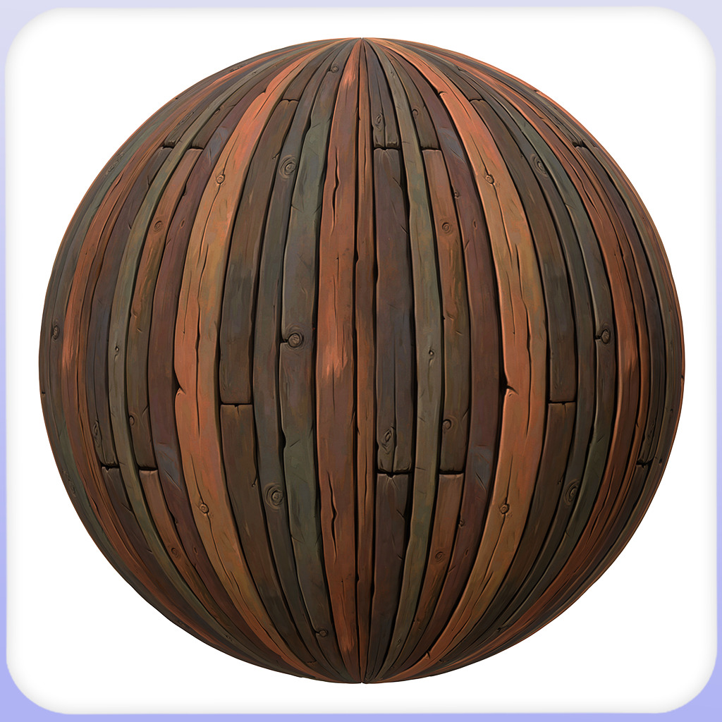 Stylized Wood Floor Seamless Texture Texture_5
