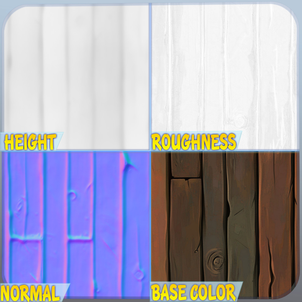 Stylized Wood Floor Seamless Texture Texture_1