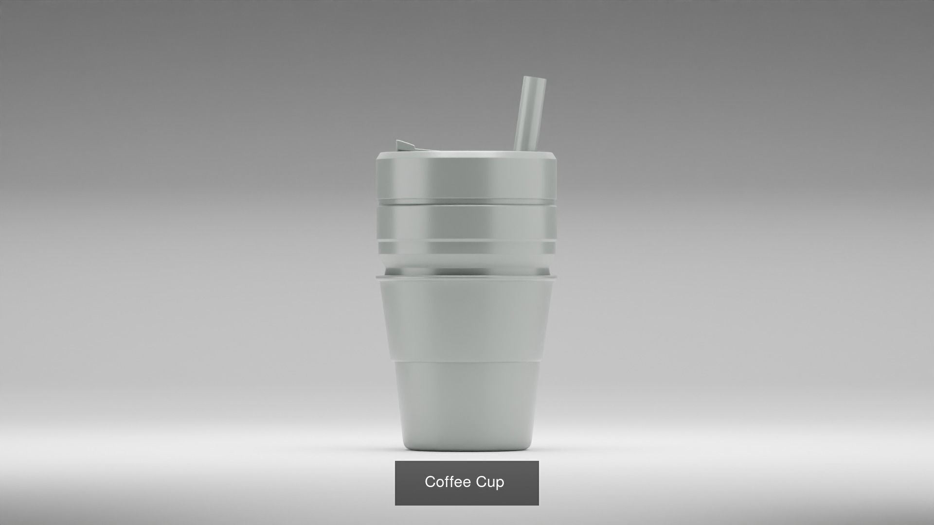 Straw Mugs and Straw Cups 3D Model Collection_5
