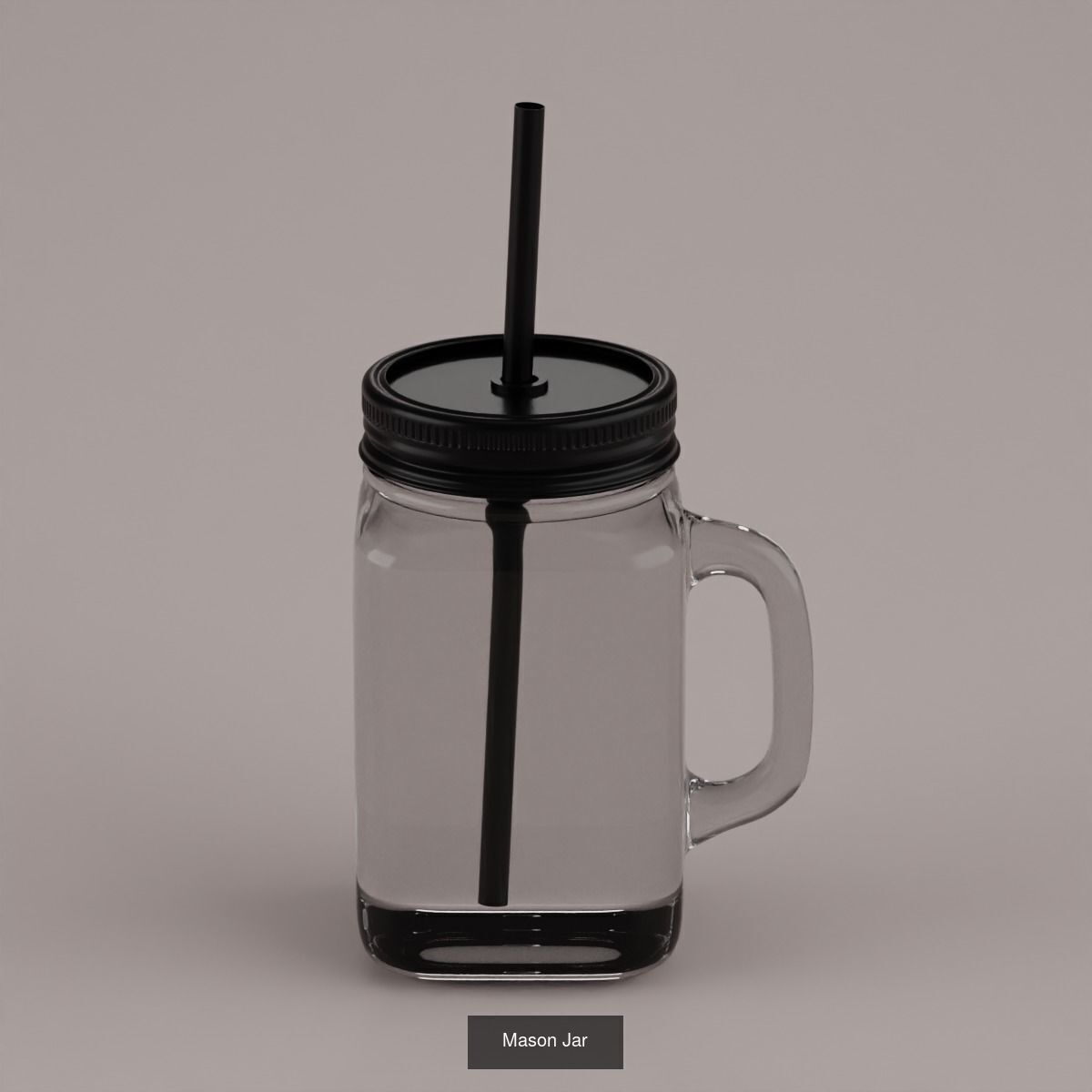 Straw Mugs and Straw Cups 3D Model Collection_7