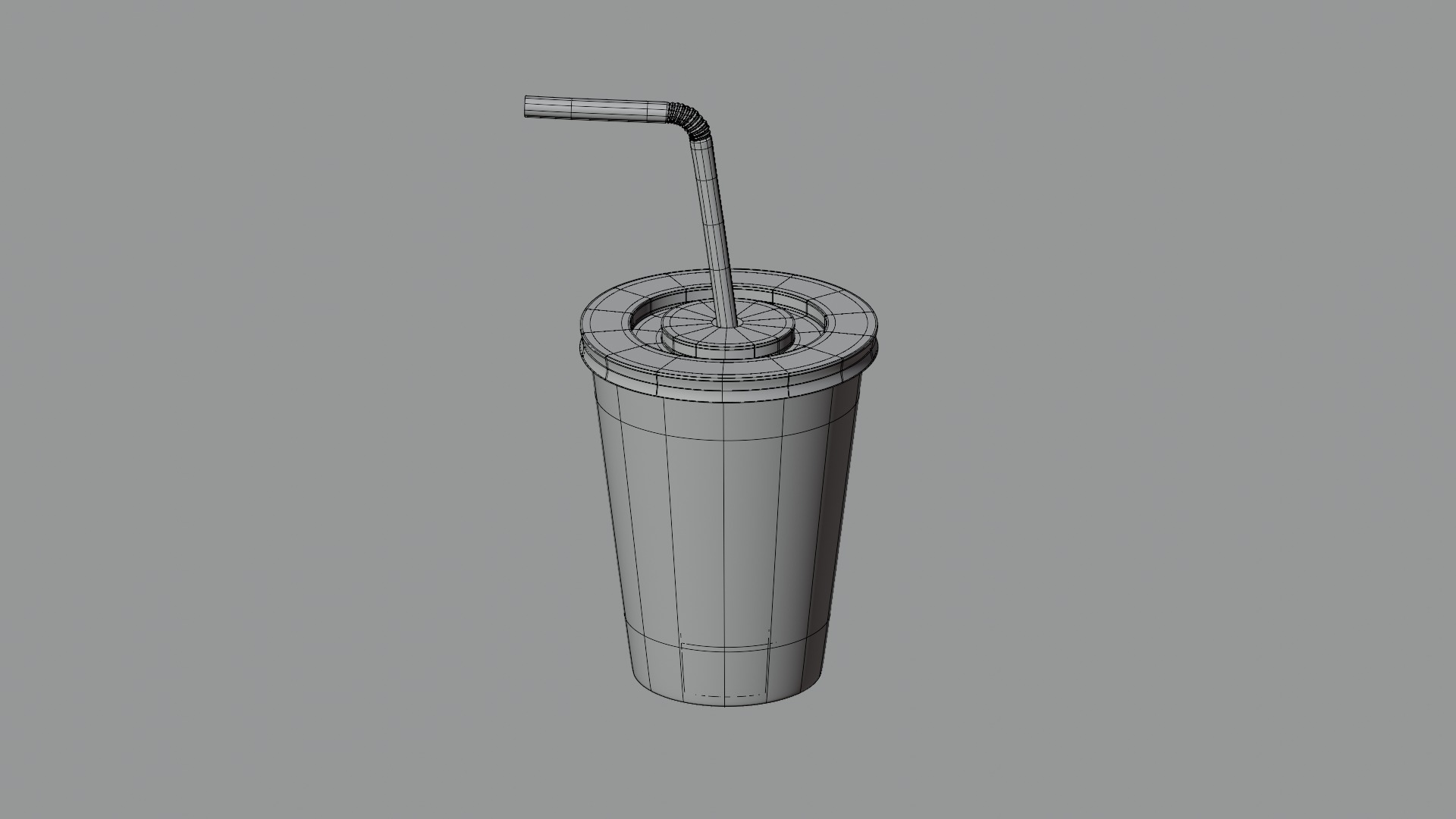 Straw Mugs and Straw Cups 3D Model Collection_10