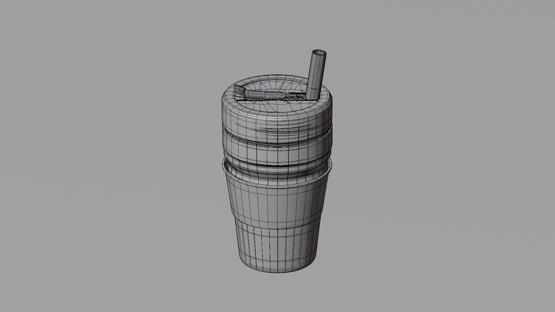Straw Mugs and Straw Cups 3D Model Collection_12