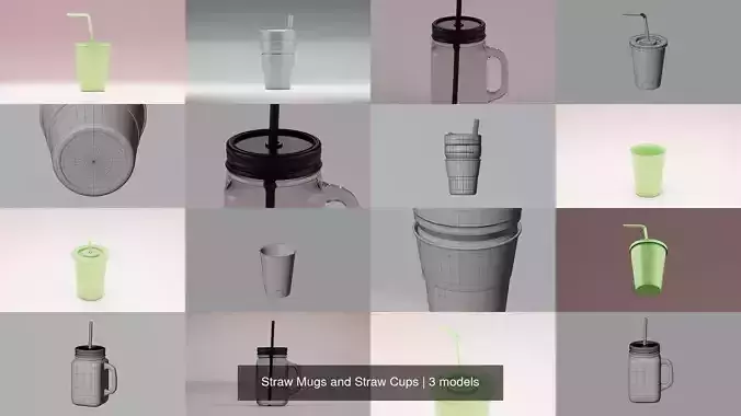 Straw Mugs and Straw Cups