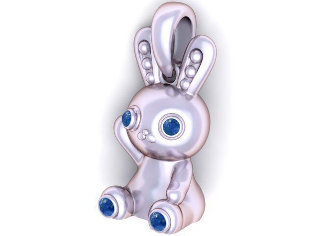 TEDDY BEAR PENDANT 3D PRINTABLE MODEL 3D print model_3