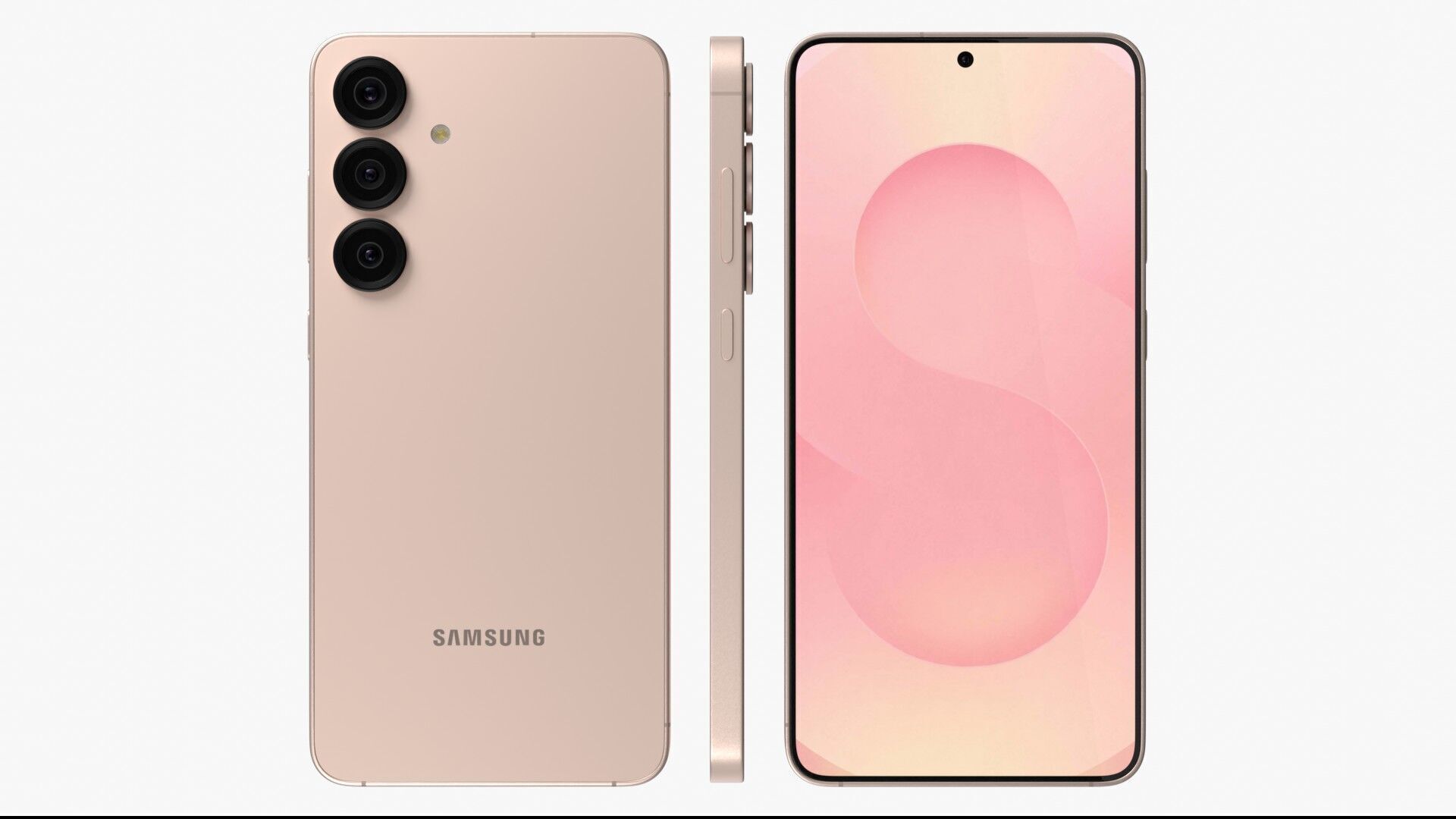 Samsung Galaxy S25 Plus Coral red 3D model_2