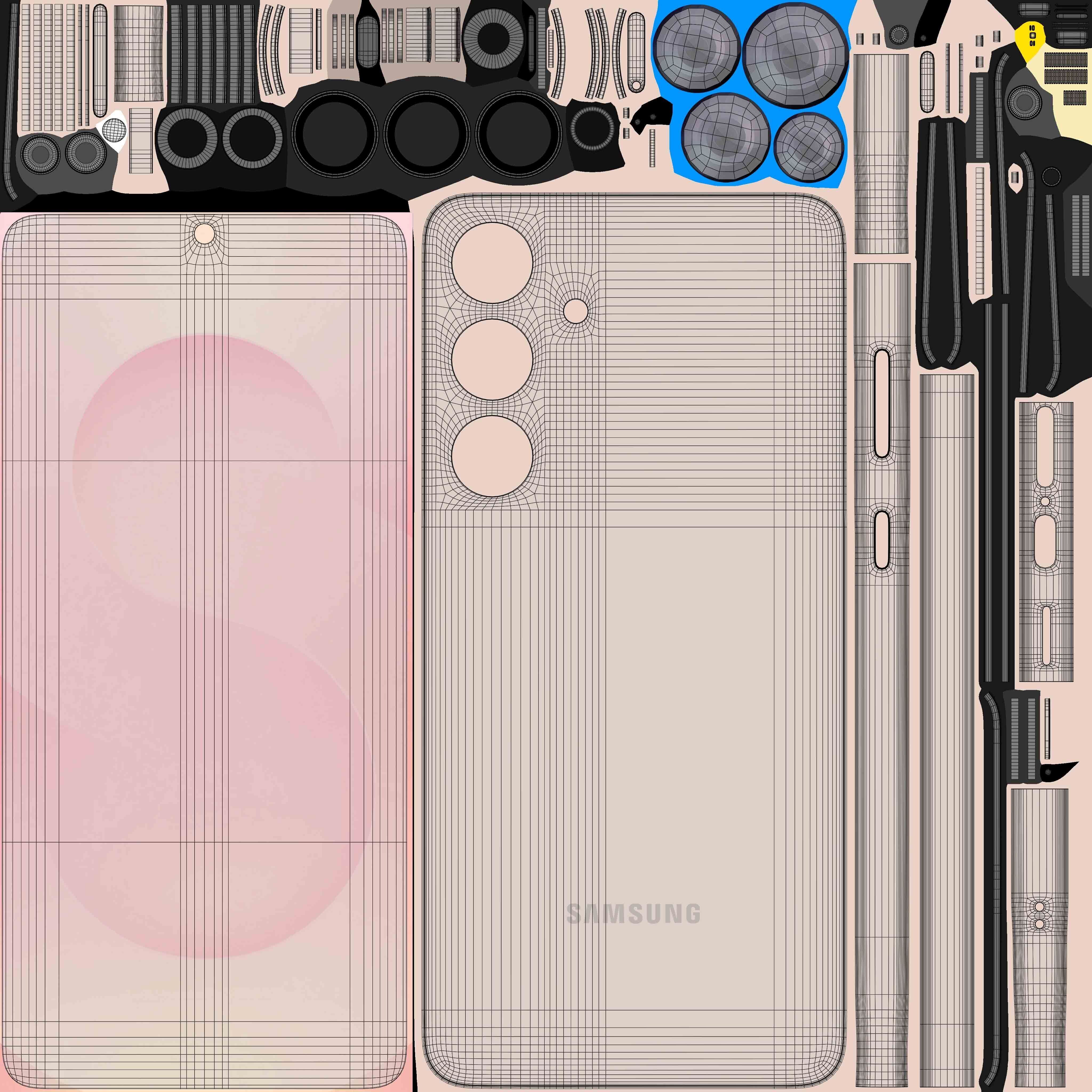 Samsung Galaxy S25 Plus Coral red 3D model_11