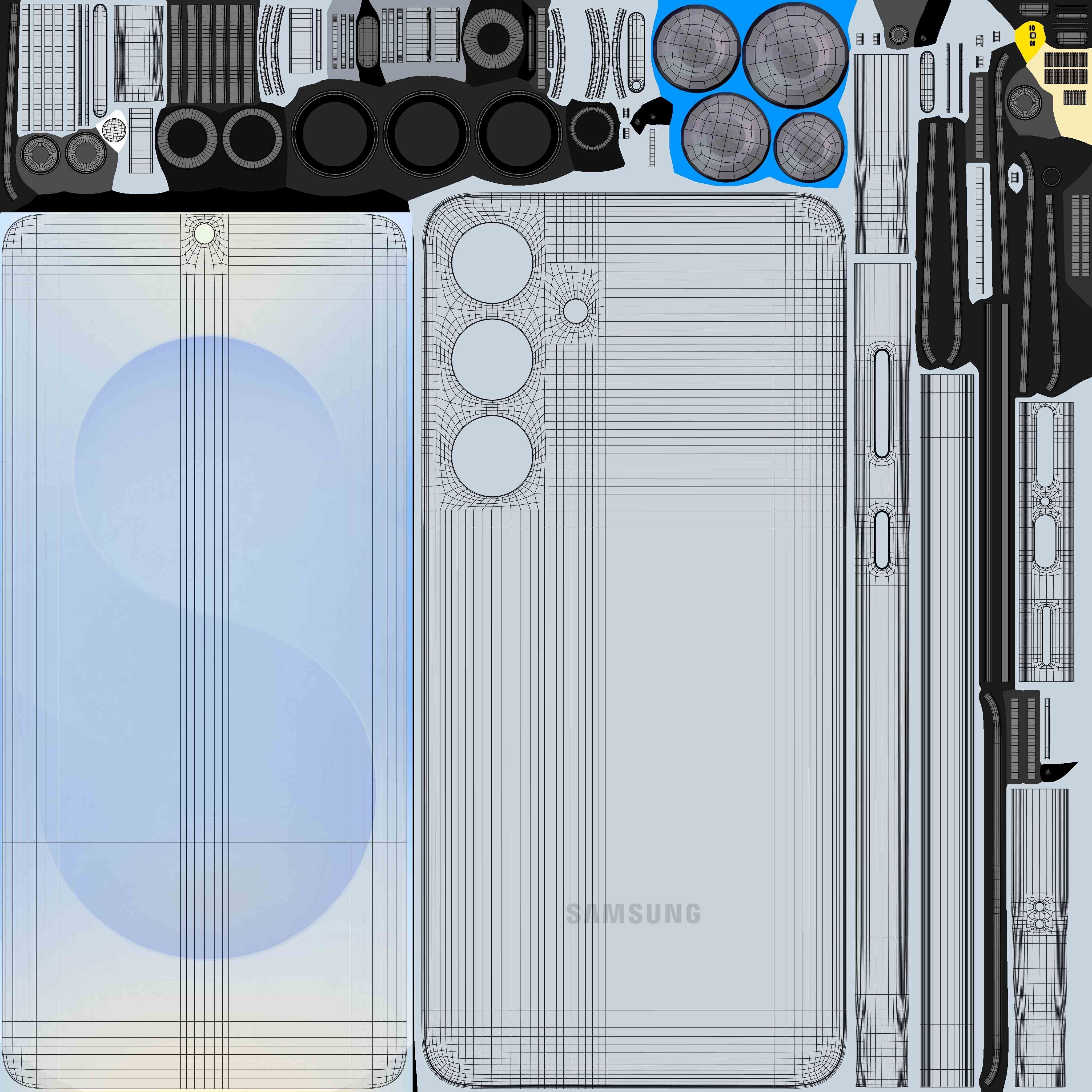Samsung Galaxy S25 Plus Icy Blue 3D model_11