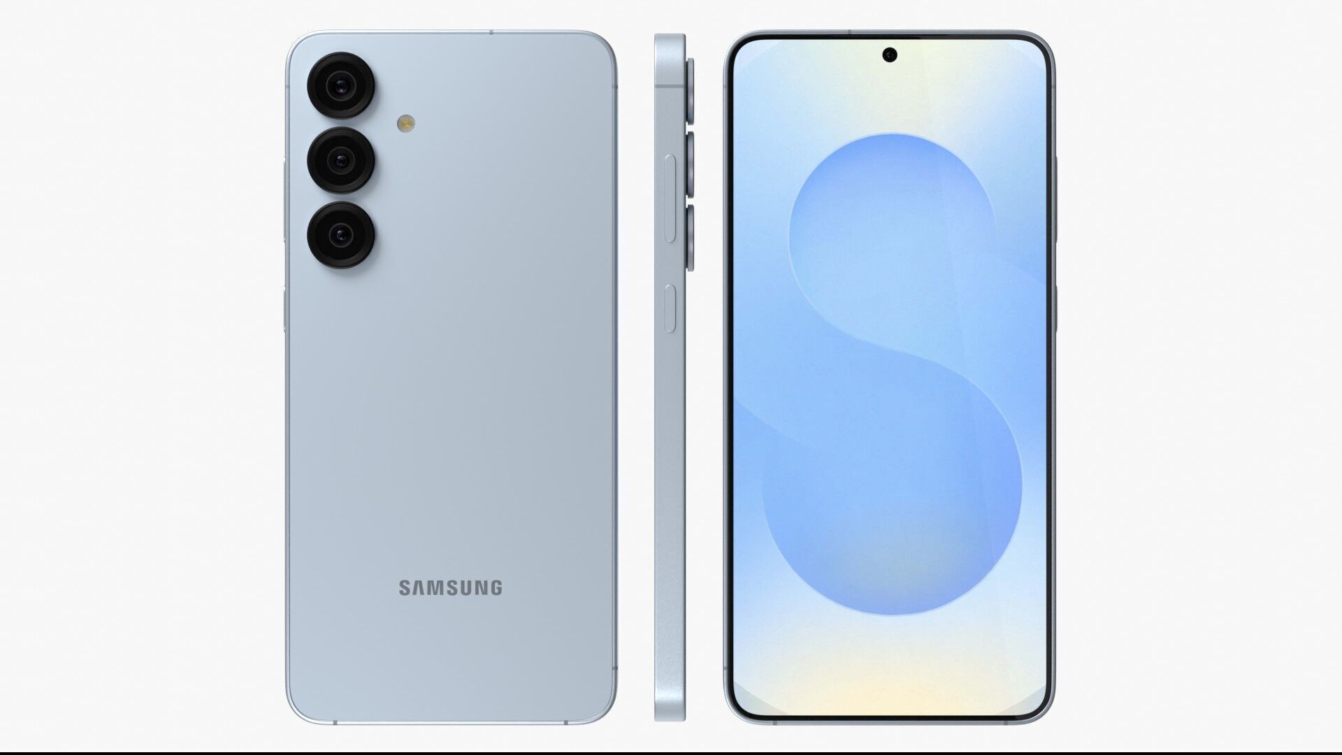 Samsung Galaxy S25 Plus Icy Blue 3D model_2