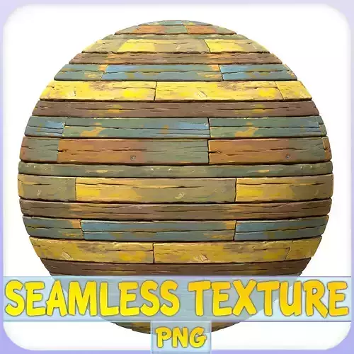 Stylized Wood Floor Seamless Texture