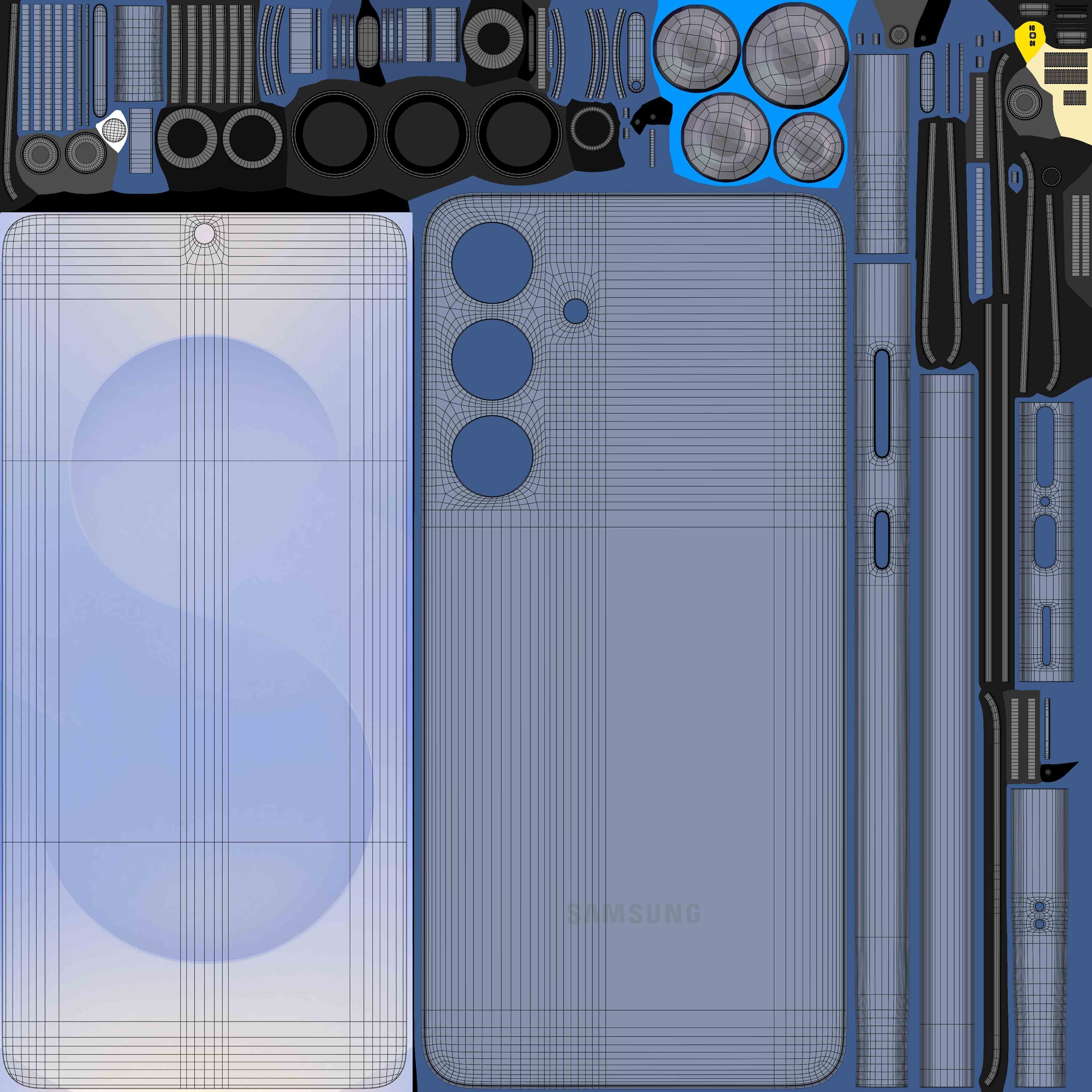 Samsung Galaxy S25 Plus Navy 3D model_11