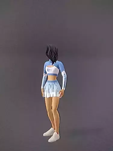 girl sex Sexy Woman  with Rigging  3D model