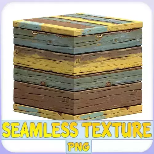 Stylized Wood Floor Seamless Texture