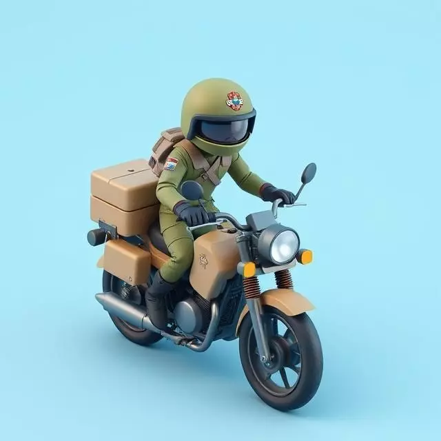Motorbike Scout 3D model