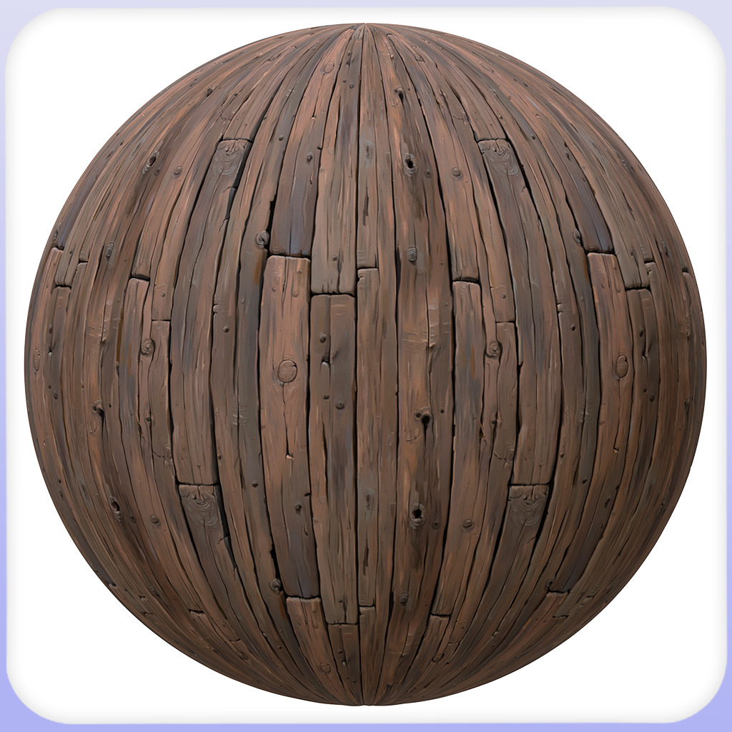 Stylized Wood Floor Seamless Texture Texture_5