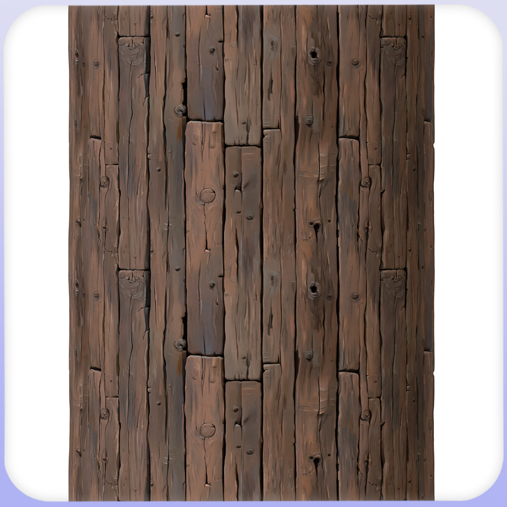 Stylized Wood Floor Seamless Texture Texture_2
