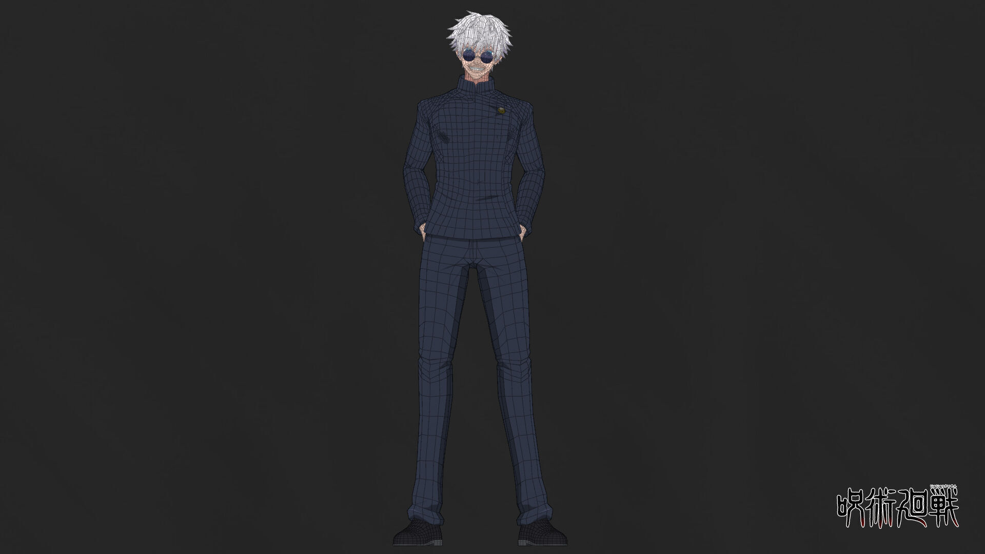 Young Gojo Satoru - Jujutsu Kaisen Low-poly 3D model_5