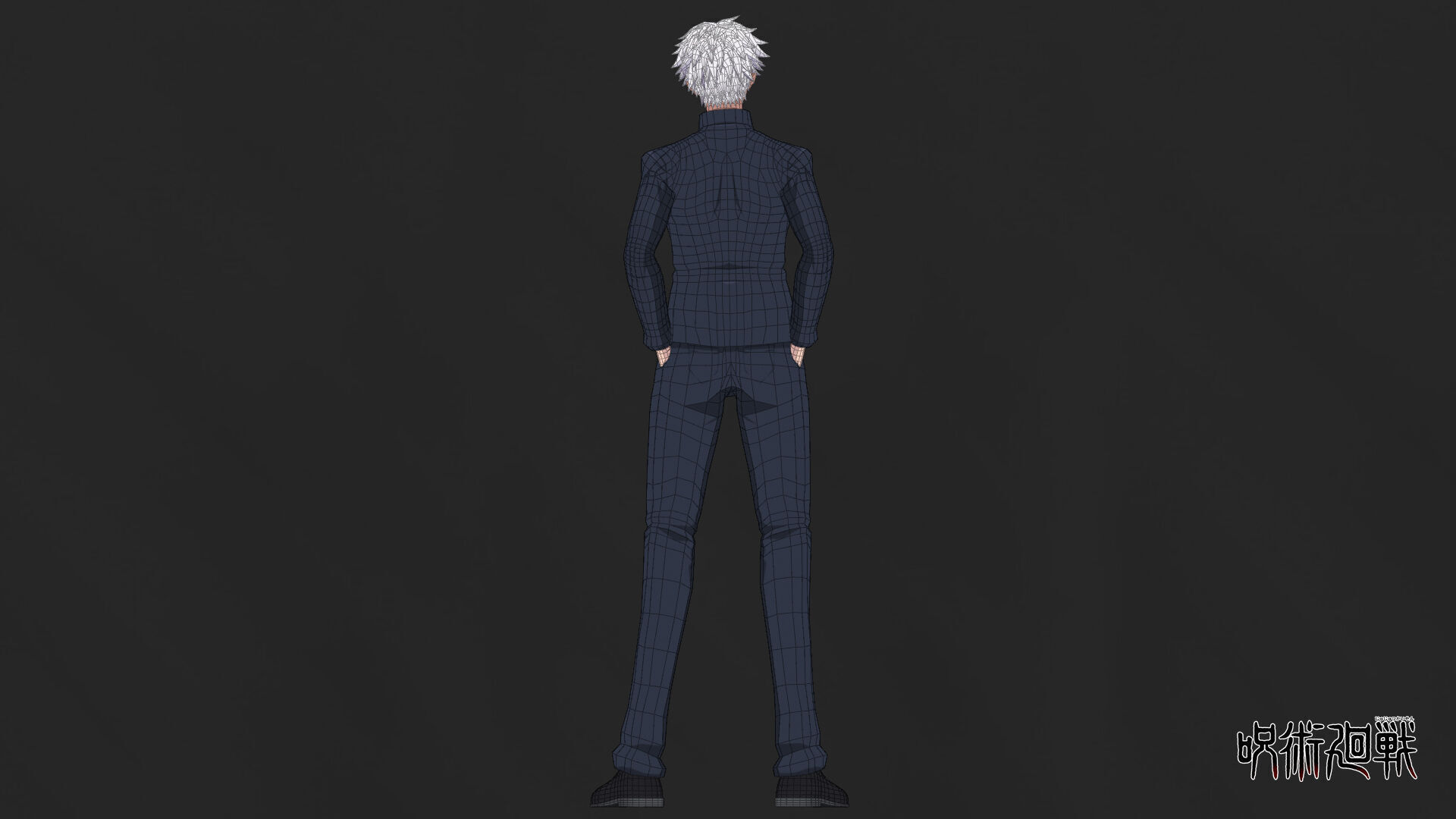 Young Gojo Satoru - Jujutsu Kaisen Low-poly 3D model_7