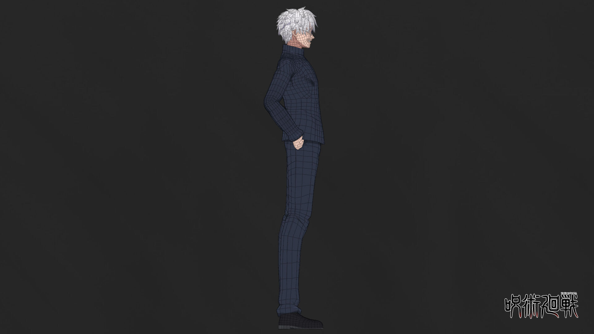Young Gojo Satoru - Jujutsu Kaisen Low-poly 3D model_6